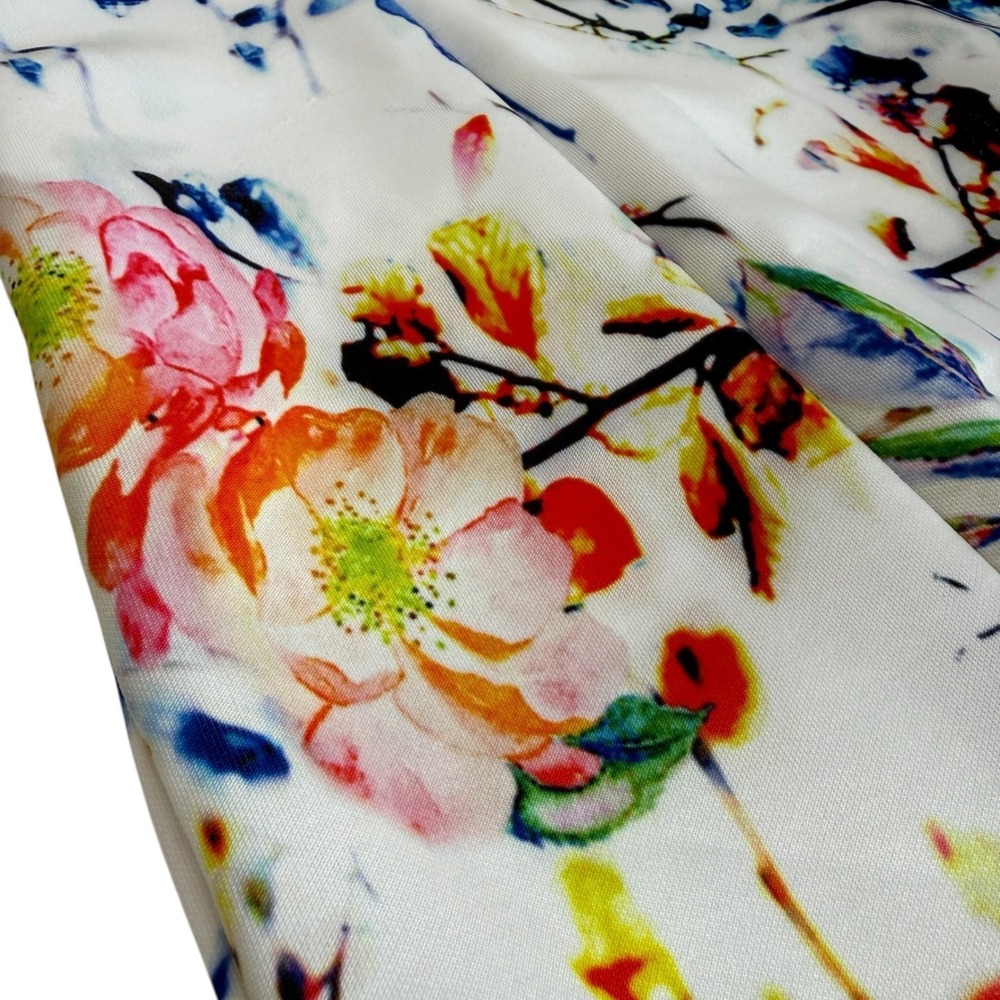 VENUS Wonens Floral Halter‎ Sheath Dress Medium Garden Party Chic Resortwear - Picture 16 of 16